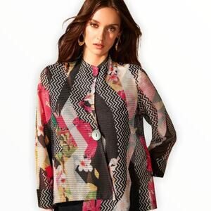 Joseph Ribkoff Black Multi Style Jacket Size 8